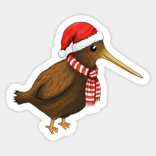 xmas kiwi Sticker